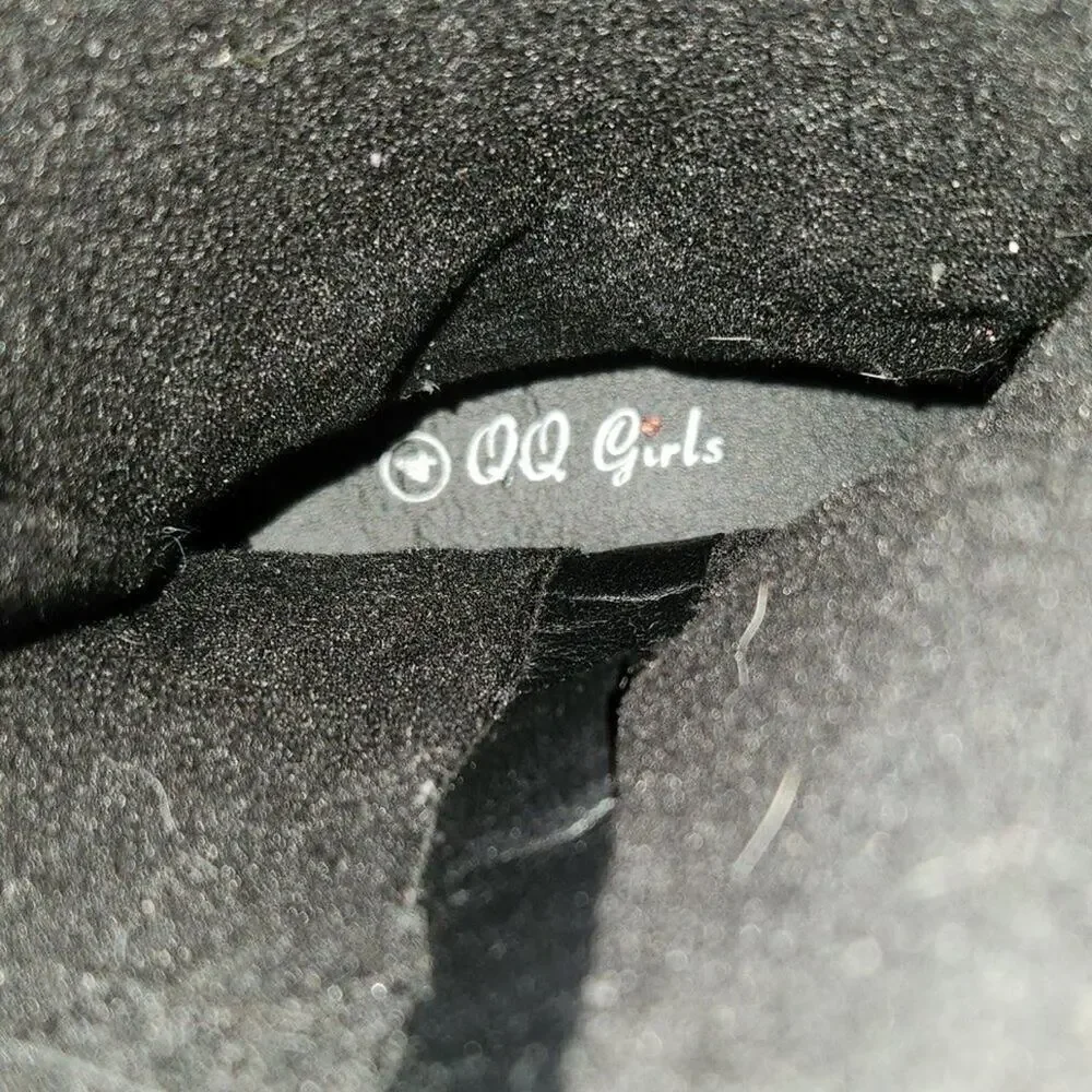 QQ Girls High Boots Black and White || sz 4 GUC